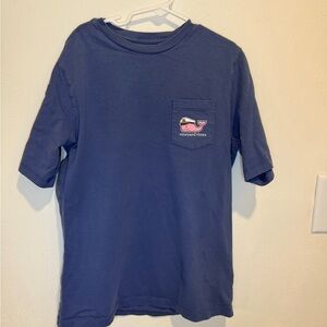 Vineyard Vines Kids Navy Tee with Pocket Logo
